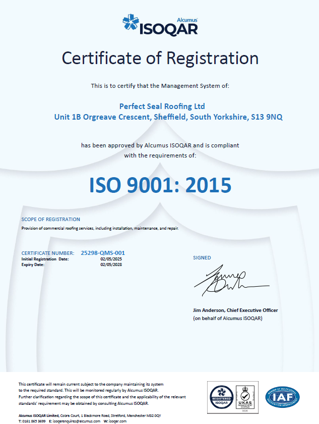 ISO 9001 certificate